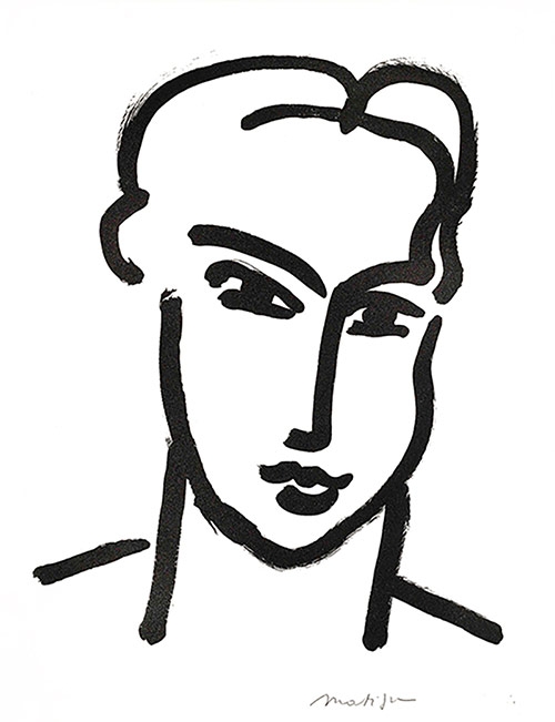 HENRI MATISSE Grande tête de Katia アート Matisse Grande tete de Katia 1994 Original Vintage Poster